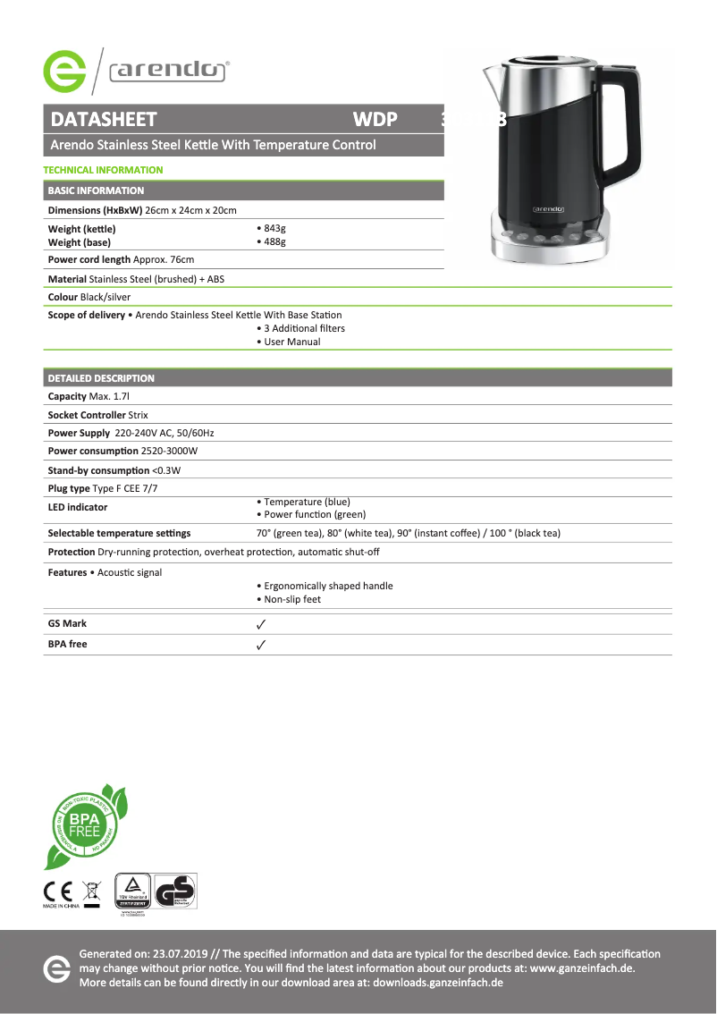 Imagen de la primera página del manual del dispositivo 303118