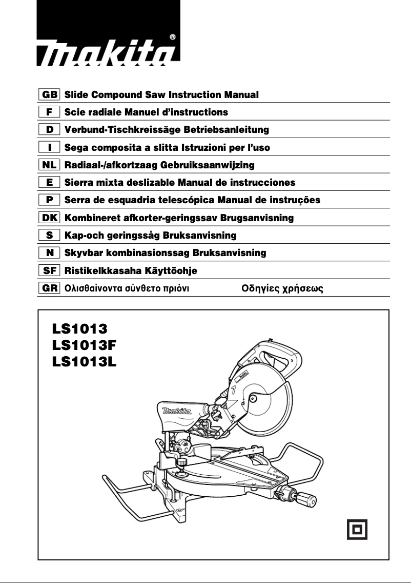 Página 1 del manual Manual de usuario Makita LS1013