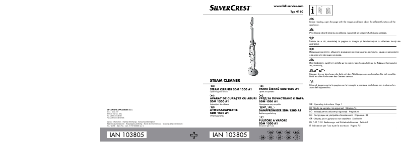 Página 1 del manual Manual de usuario SilverCrest Typ 4160