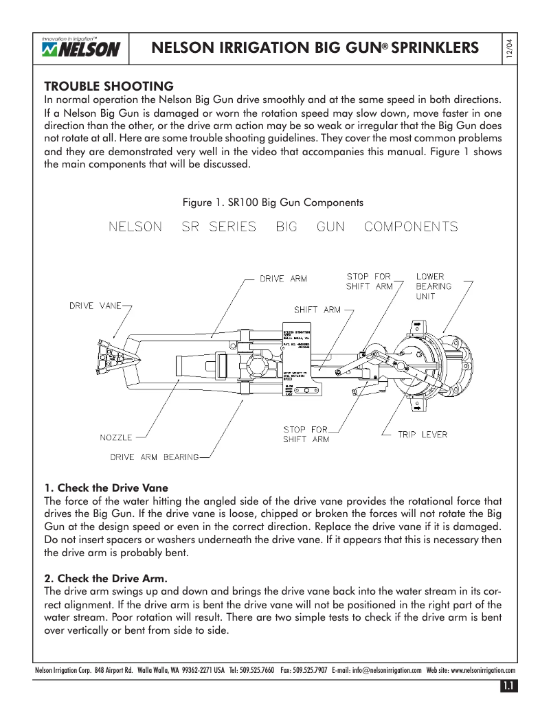 Página 1 del manual Manual de usuario Nelson 200 Series Big Gun