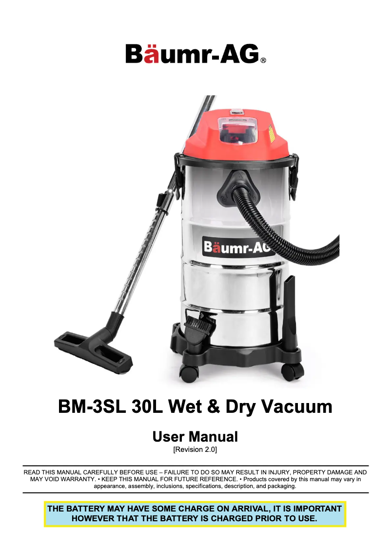 Imagen de la primera página del manual del dispositivo BM-3SL