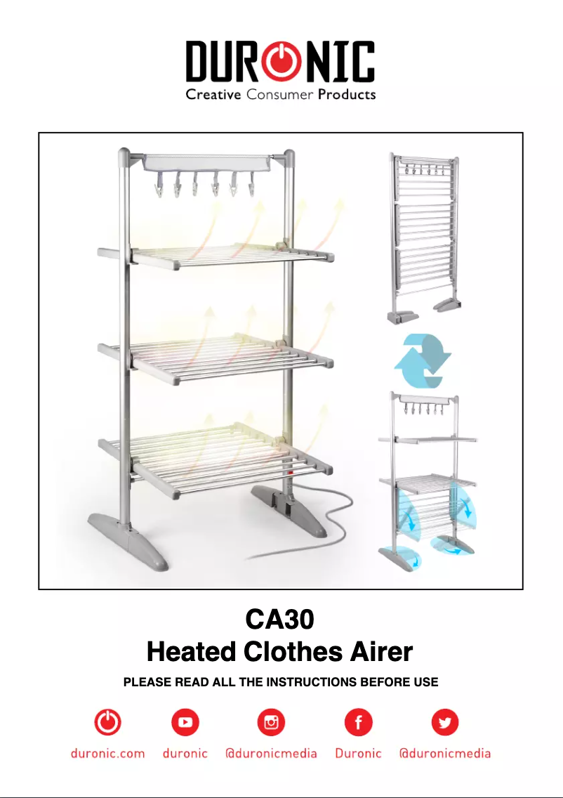 Imagen de la primera página del manual del dispositivo CA30