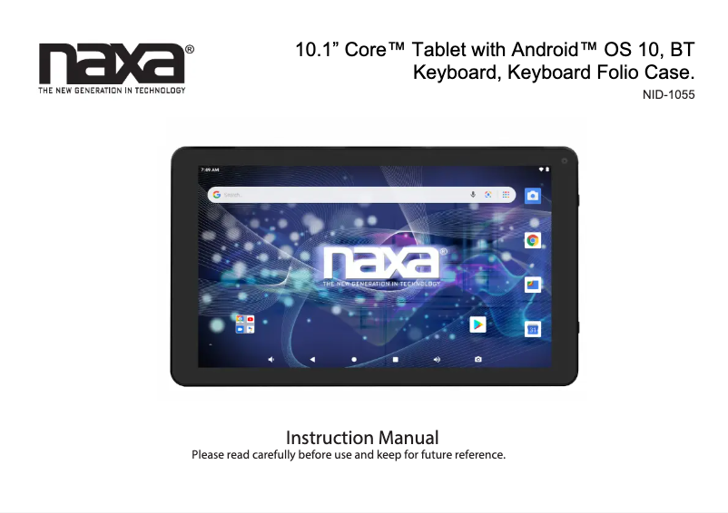 Imagen de la primera página del manual del dispositivo NID-1055