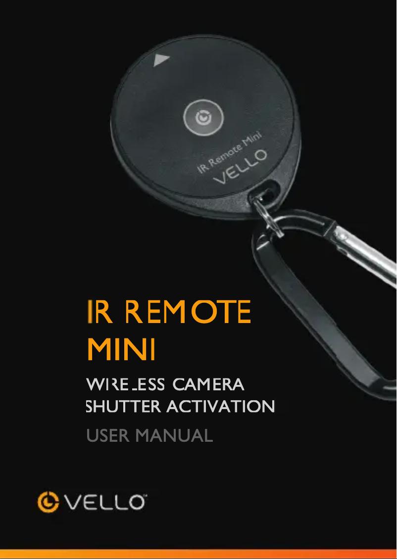 Página 1 del manual Manual de usuario Vello IRM-S