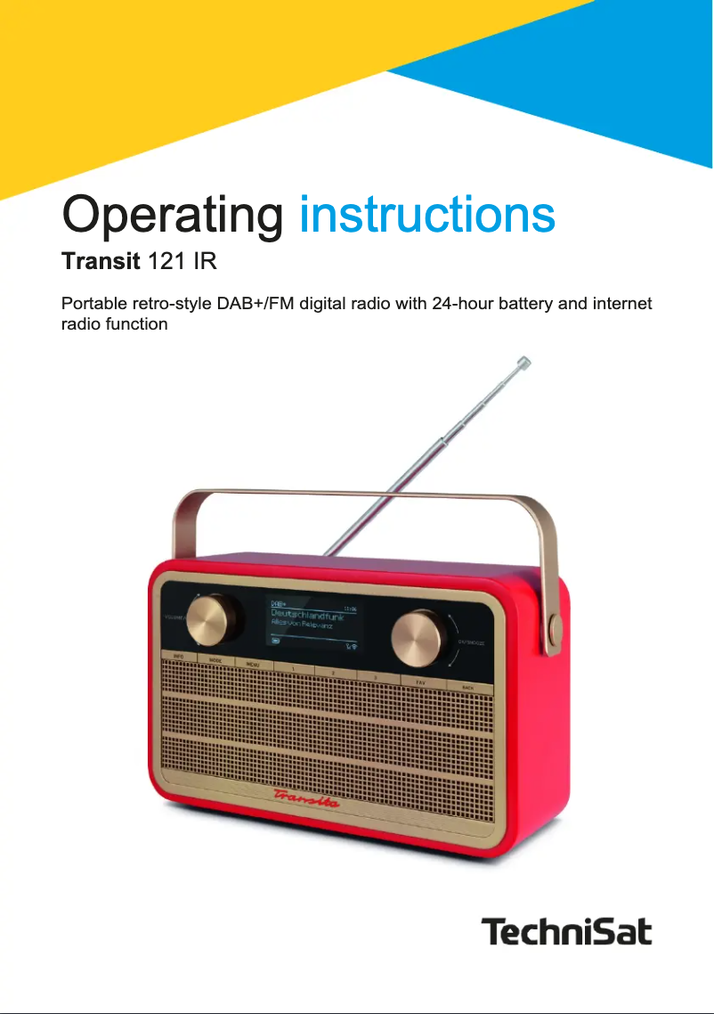 Página nº 1 - Manual de usuario TechniSat Transit 121 IR