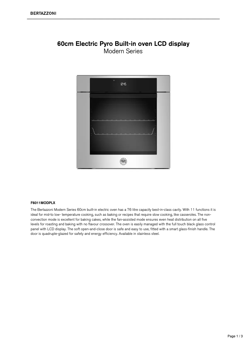 Imagen de la primera página del manual del dispositivo F6011MODPLX