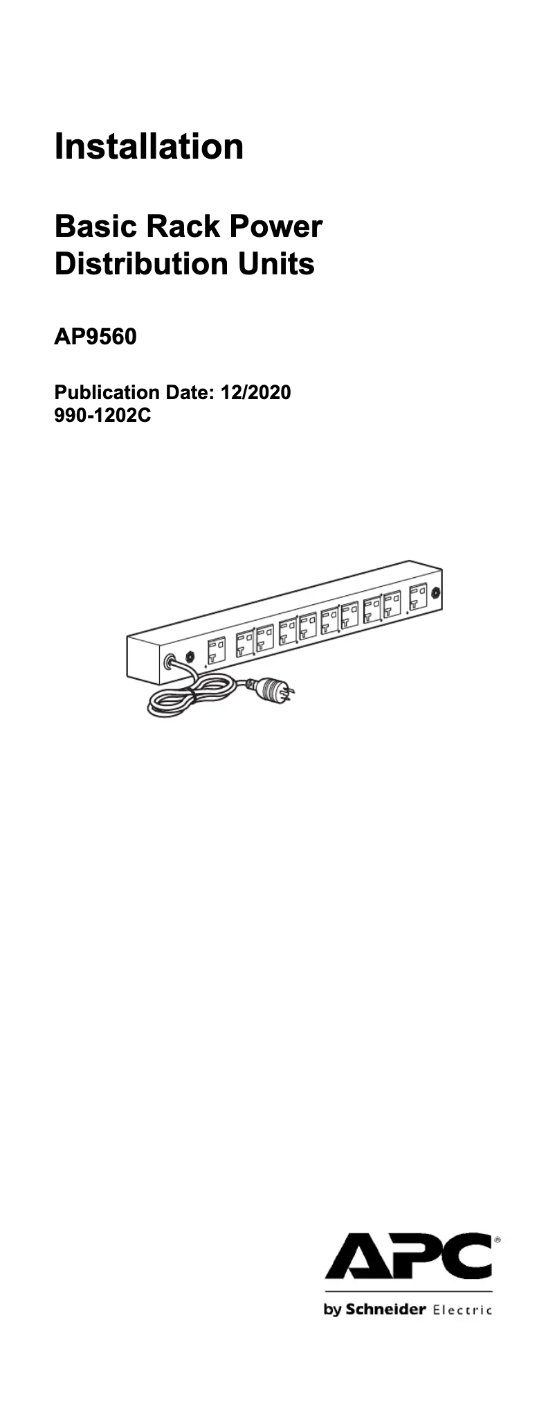Página 1 del manual Manual de usuario APC AP9560