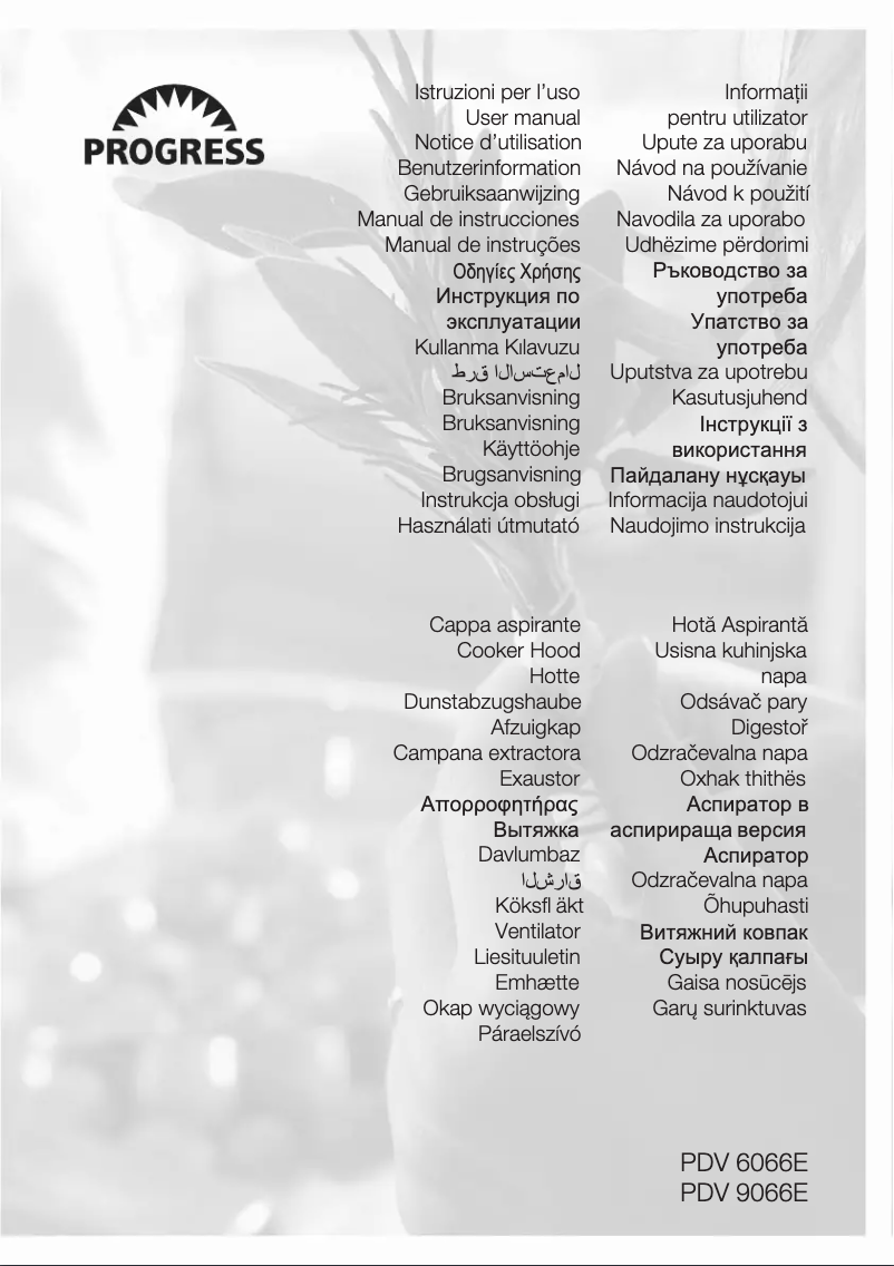 Página nº 1 - Manual de usuario Progress PDV9066E