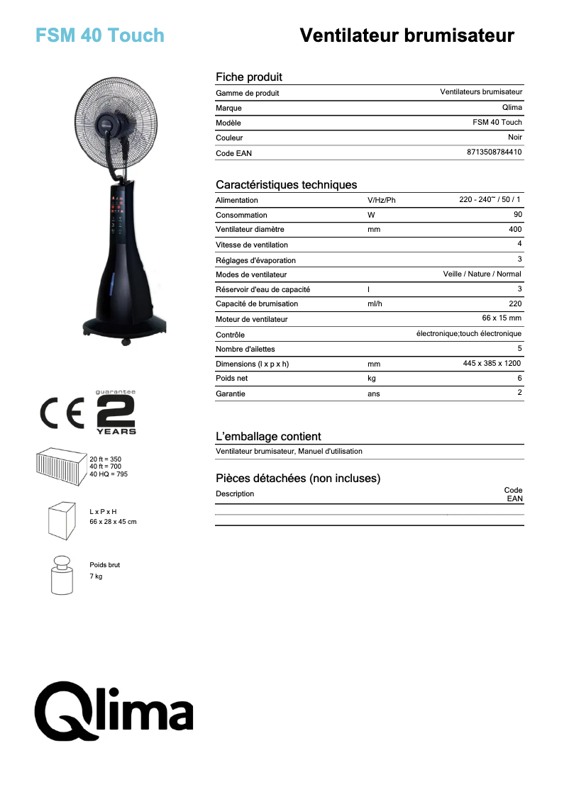 Imagen de la primera página del manual del dispositivo FSM4 0 Touch