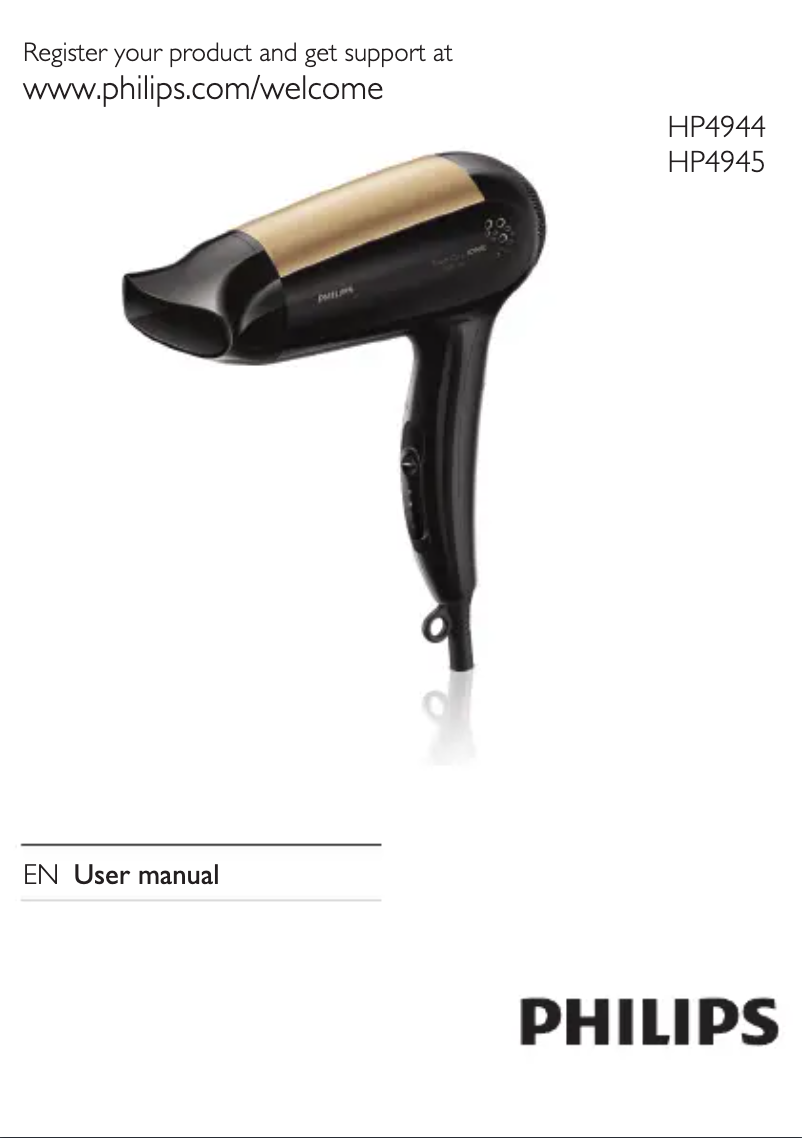 Página 1 del manual Manual de usuario Philips HP4944