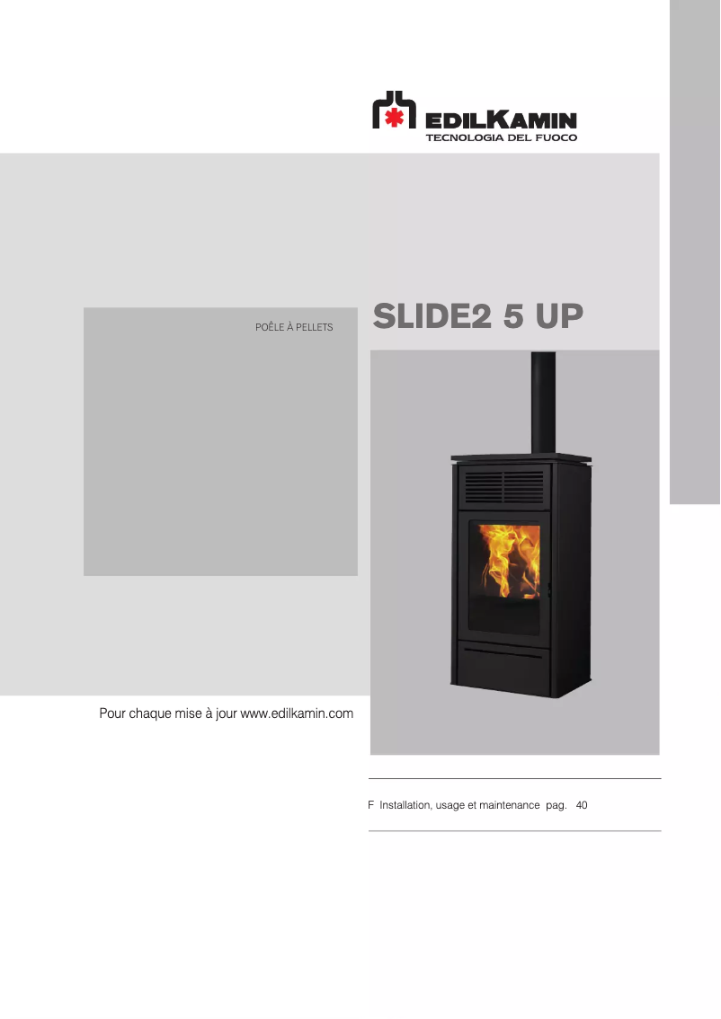 Imagen de la primera página del manual del dispositivo SLIDE2 5 UP