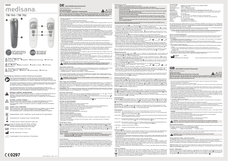 Imagen de la primera página del manual del dispositivo TM 762