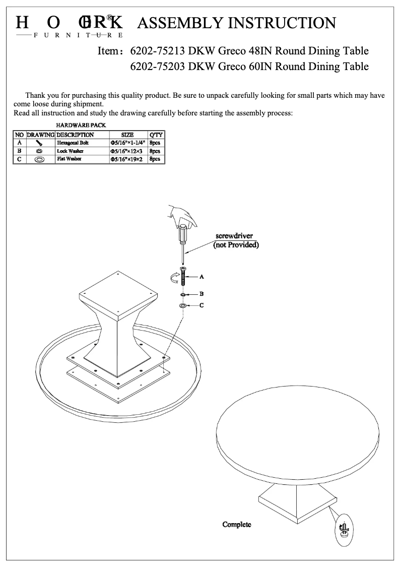 Imagen de la primera página del manual del dispositivo 6202-75213 DKW