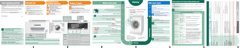 Página 1 del manual Manual de uso y mantenimiento Siemens WM16S890EE