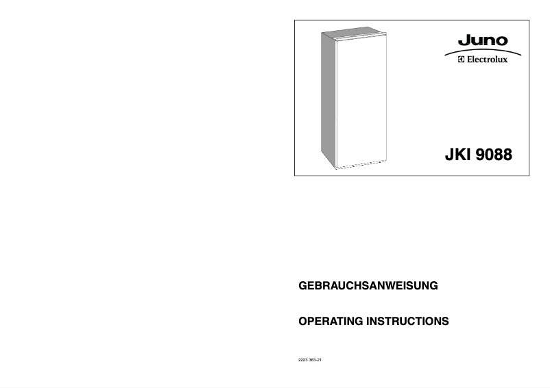 Imagen de la primera página del manual del dispositivo JKI9088