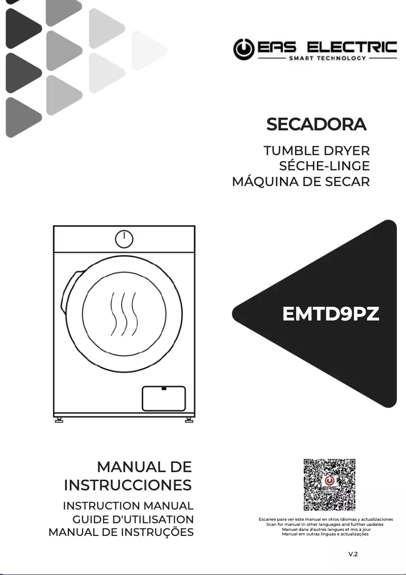 Imagen de la primera página del manual del dispositivo EMTD9PZ