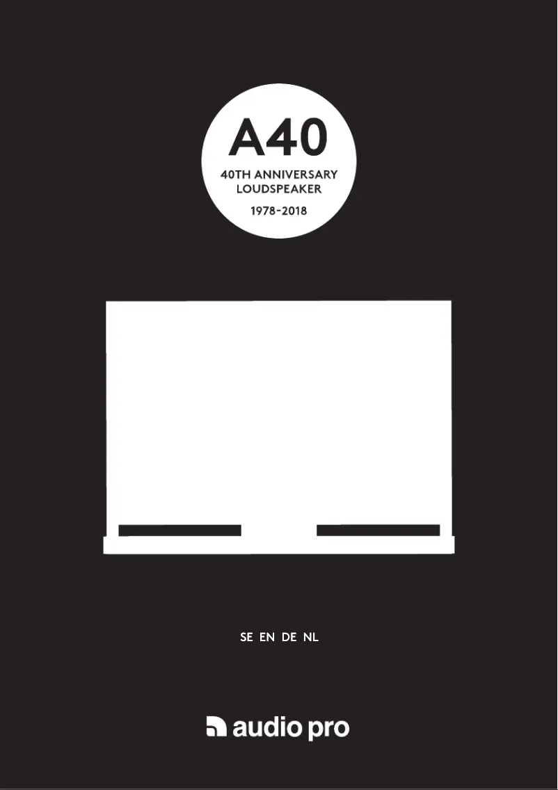 Imagen de la primera página del manual del dispositivo A40