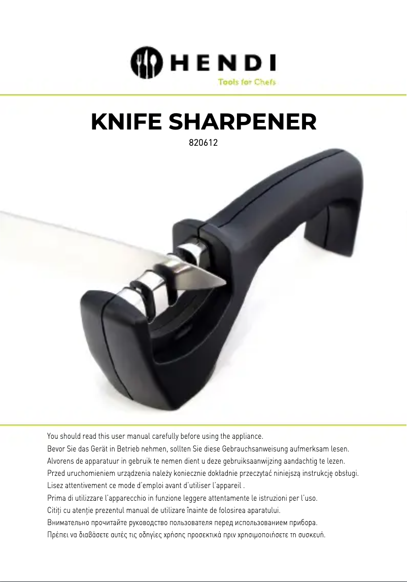 Página nº 1 - Manual de usuario Hendi 820612