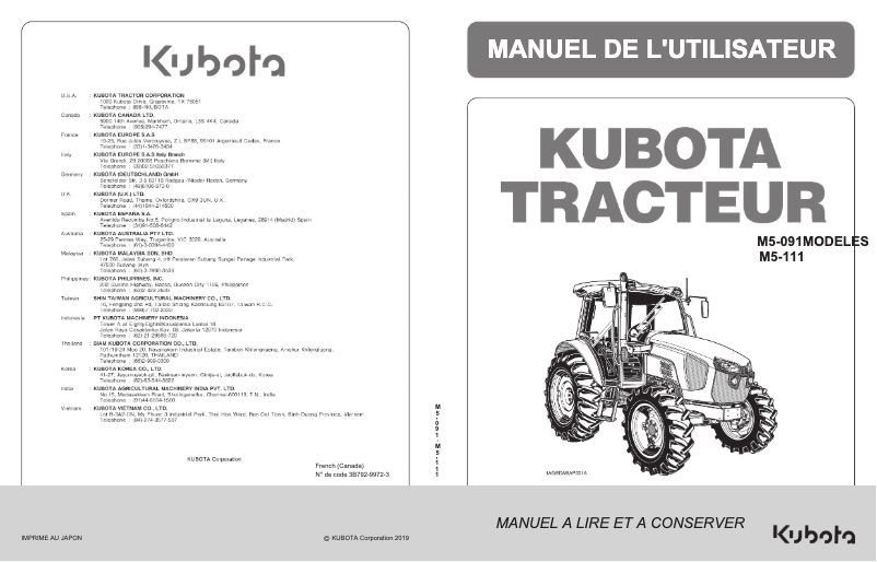 Imagen de la primera página del manual del dispositivo M5-111