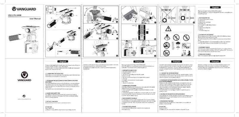 Imagen de la primera página del manual del dispositivo VEO 2 PH-28WM