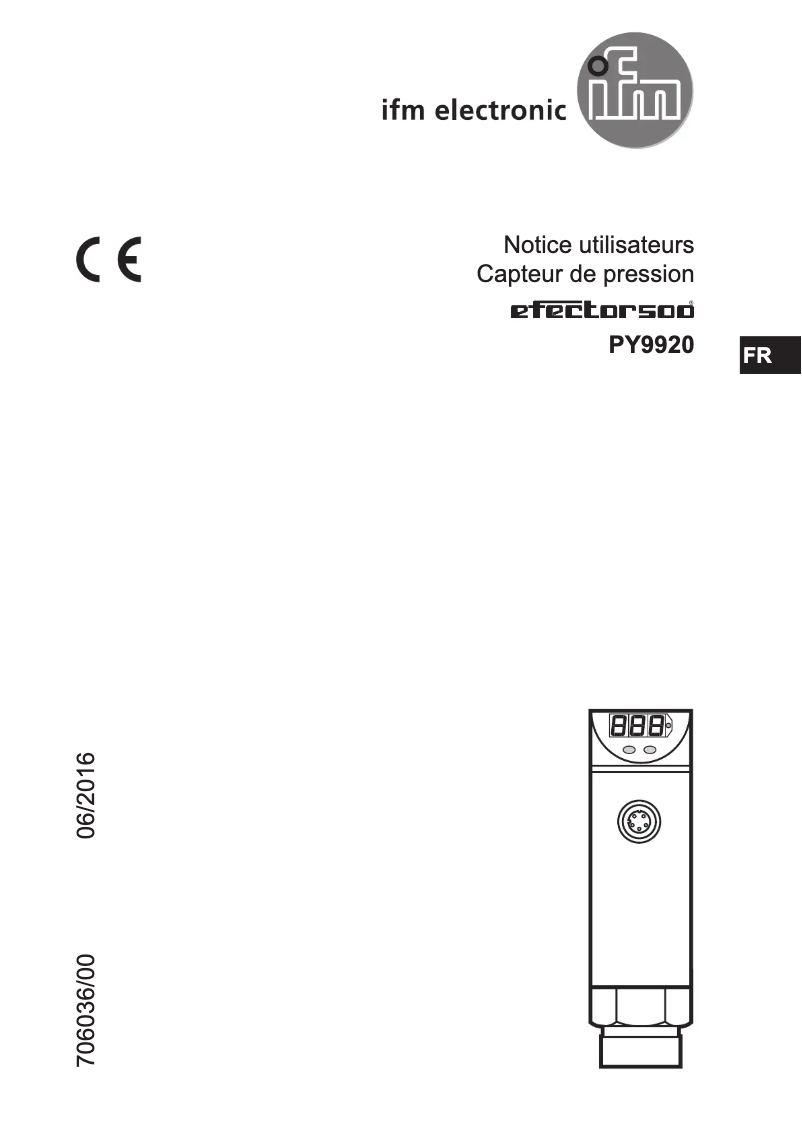 Página 1 del manual Manual de usuario IFM PY9920