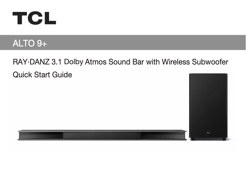 Imagen de la primera página del manual del dispositivo Alto 9+ TS9030