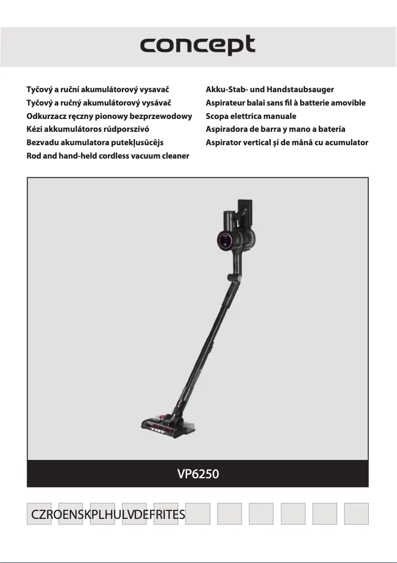 Página 1 del manual Manual de usuario Concept VP6250