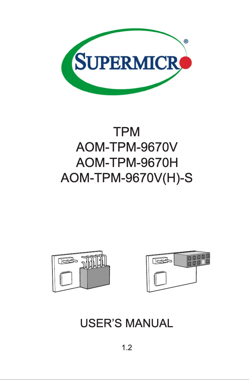 Imagen de la primera página del manual del dispositivo AOM-TPM-9670V-S
