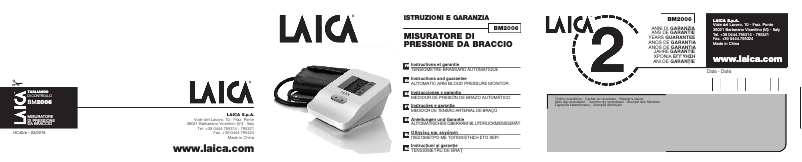 Imagen de la primera página del manual del dispositivo BM2006