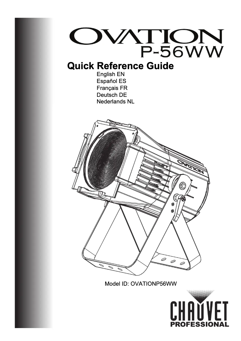 Página 1 del manual Manual de usuario Chauvet Ovation P-56WW