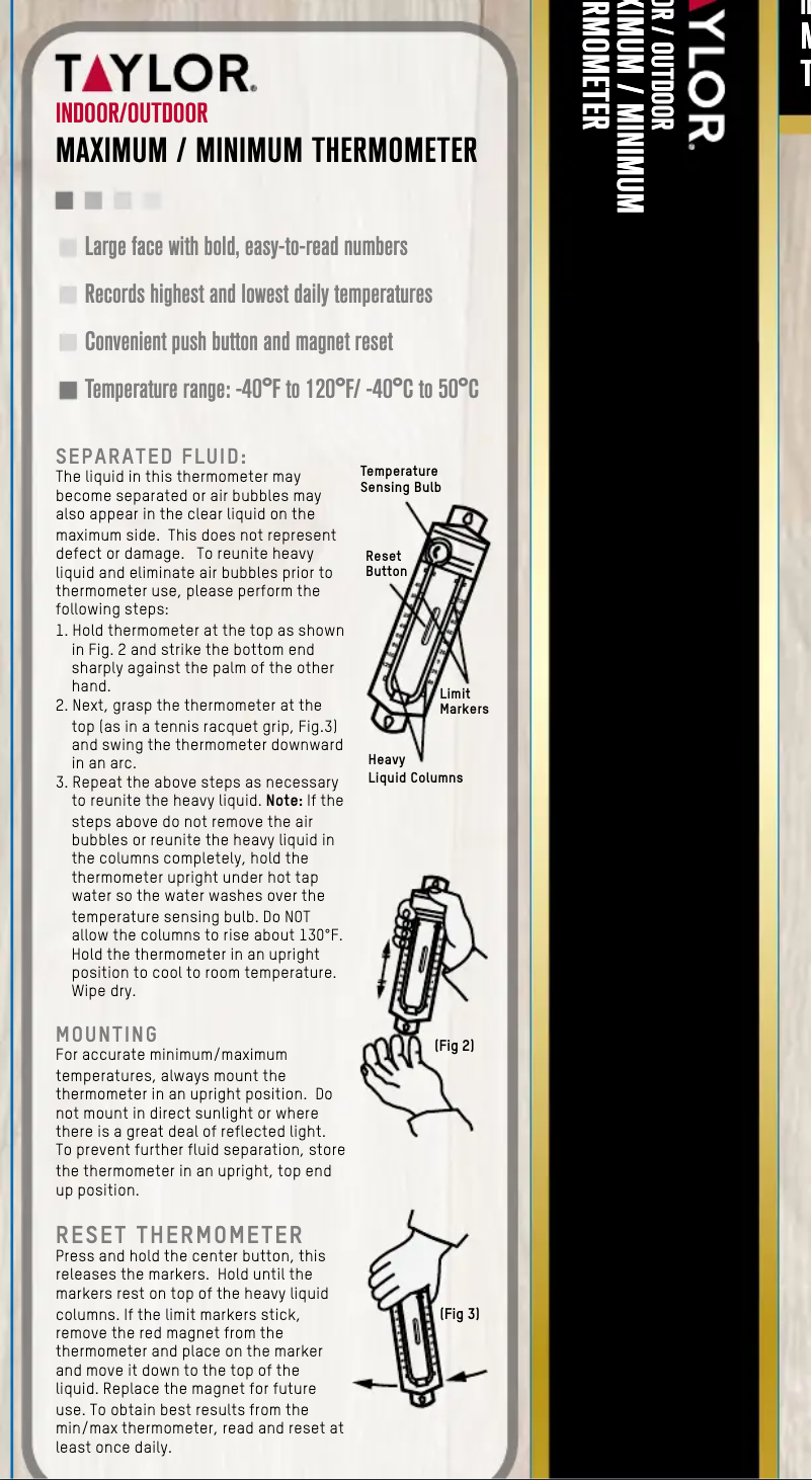 Página 1 del manual Manual de usuario Taylor 5460