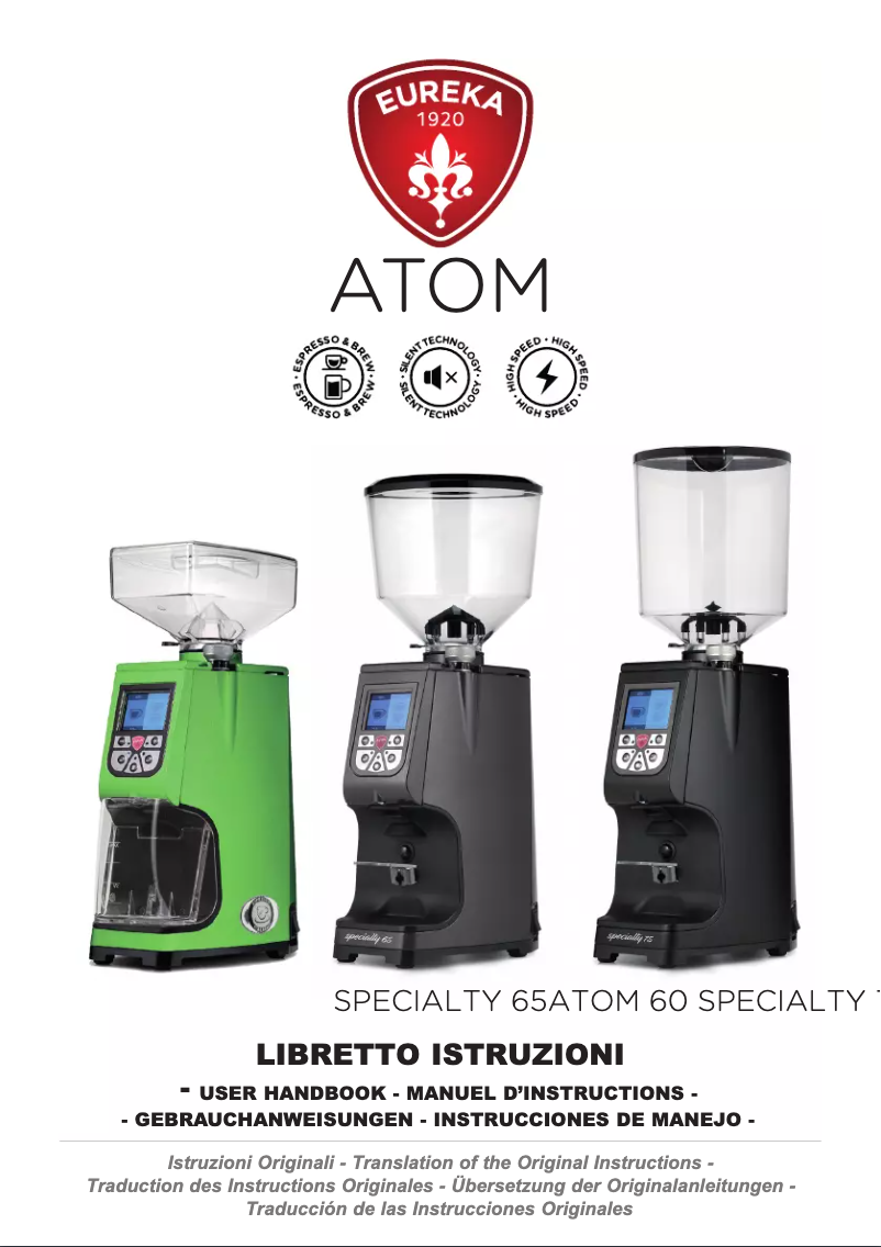 Página 1 del manual Manual de usuario Eureka Atom 60