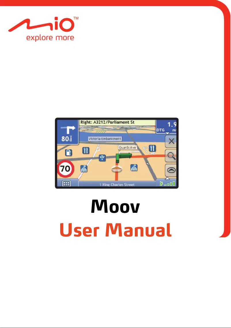 Imagen de la primera página del manual del dispositivo Moov 200