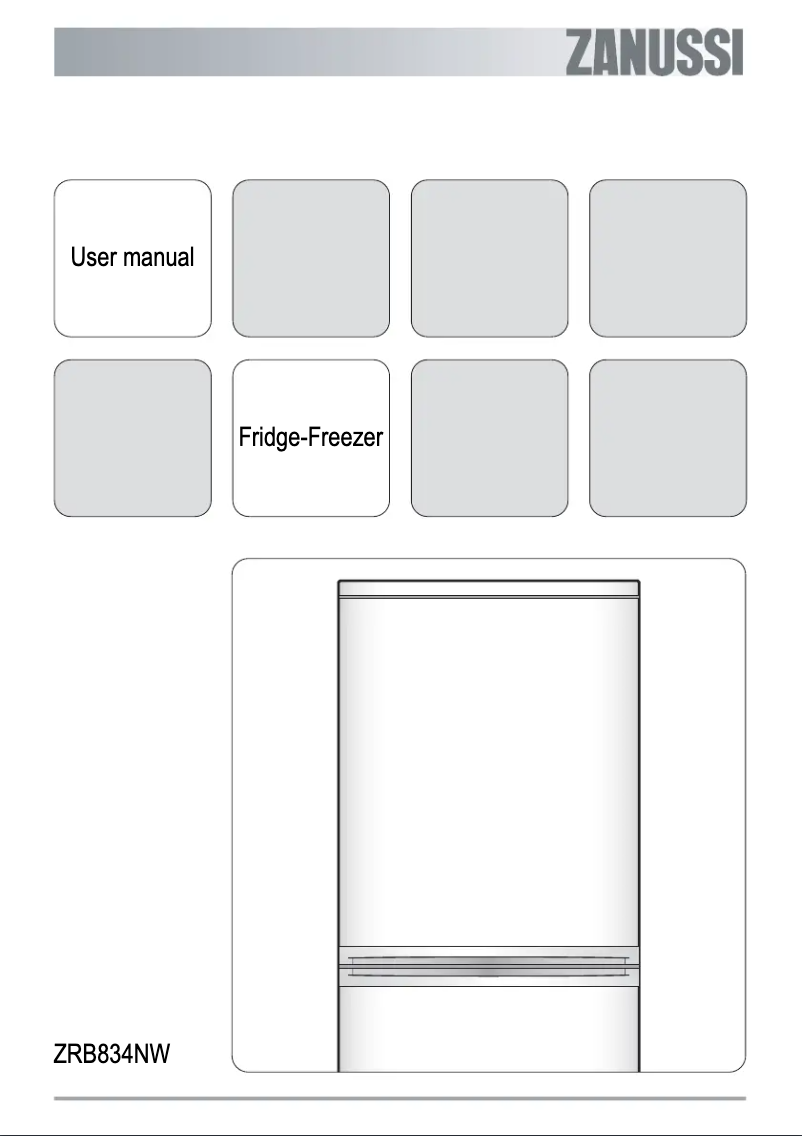 Página 1 del manual Manual de usuario Zanussi ZRB 834 NW