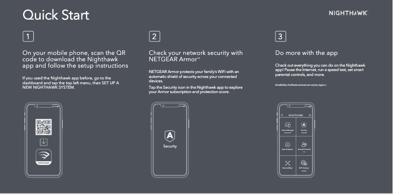 Imagen de la primera página del manual del dispositivo Nighthawk MK93S