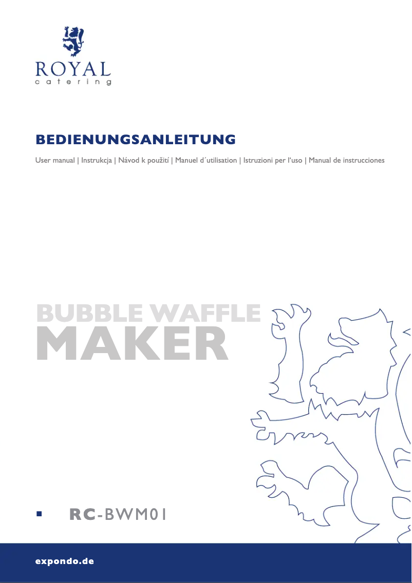 Imagen de la primera página del manual del dispositivo RC-BWM01