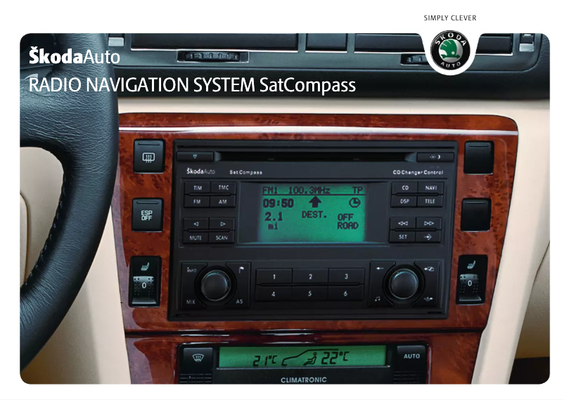 Imagen de la primera página del manual del dispositivo Fabia SatCompass