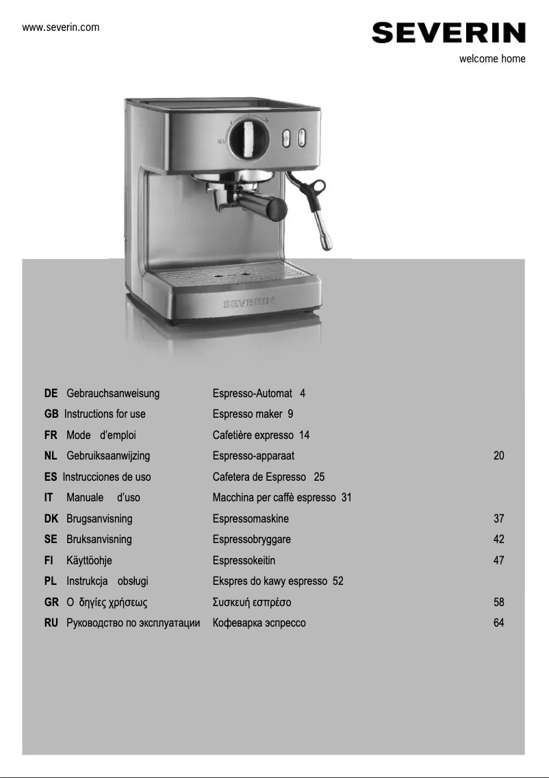 Página 1 del manual Manual de usuario Severin KA 5990