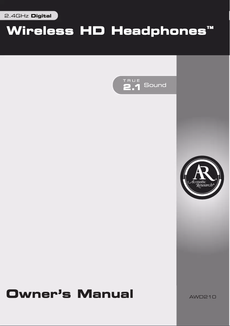 Página 1 del manual Manual de usuario audiovox AW825