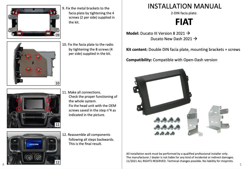 Imagen de la primera página del manual del dispositivo KIT-7FI-DU8