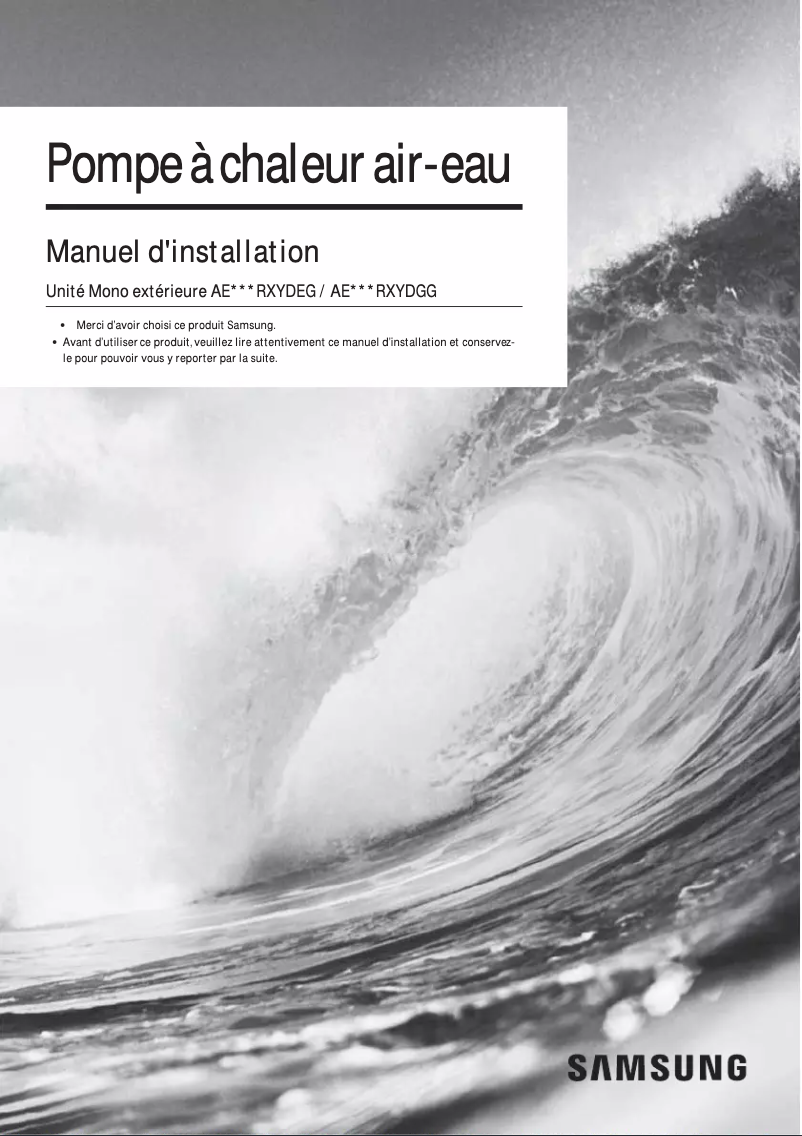 Página 1 del manual Manual de usuario Samsung AE090JXEDEH