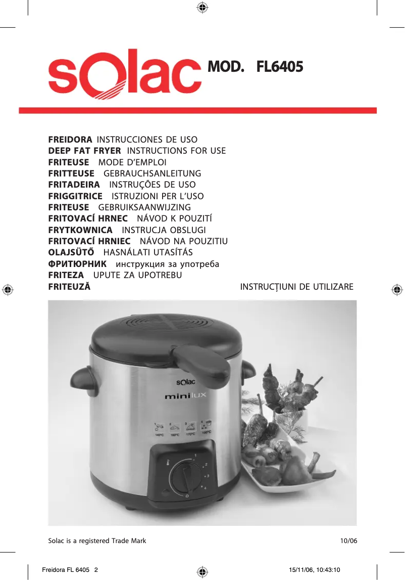Imagen de la primera página del manual del dispositivo Minilux FL6405