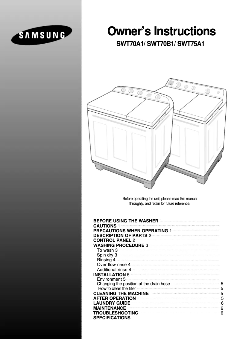 Imagen de la primera página del manual del dispositivo WT80B1