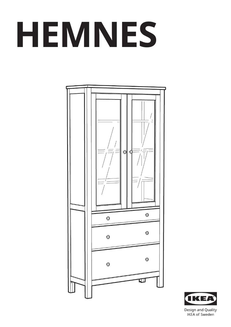 Página 1 del manual Manual de usuario Ikea HEMNES 803.717.61