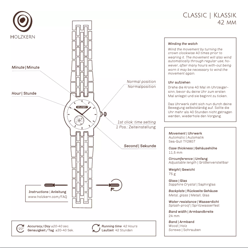 Página 1 del manual Manual de usuario Holzkern Classic