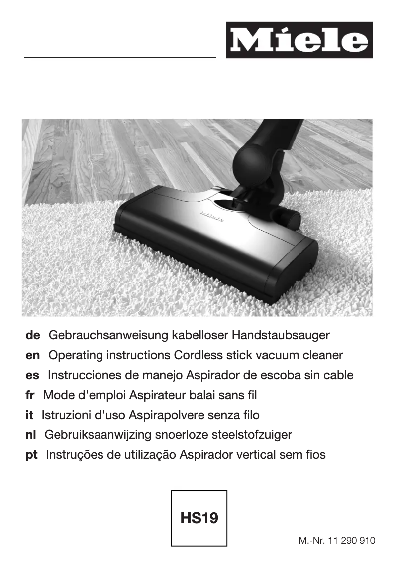 Imagen de la primera página del manual del dispositivo Triflex HS19