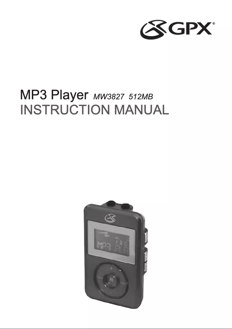 Imagen de la primera página del manual del dispositivo MW3827