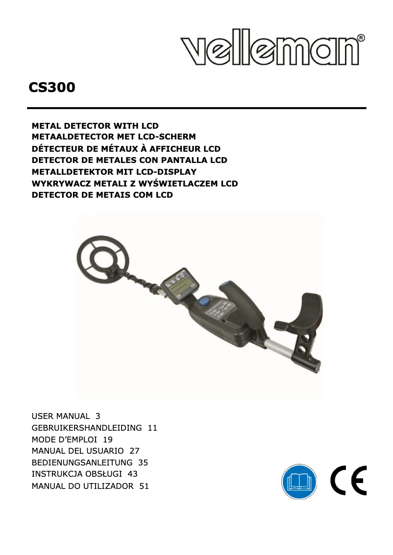 Imagen de la primera página del manual del dispositivo CS300