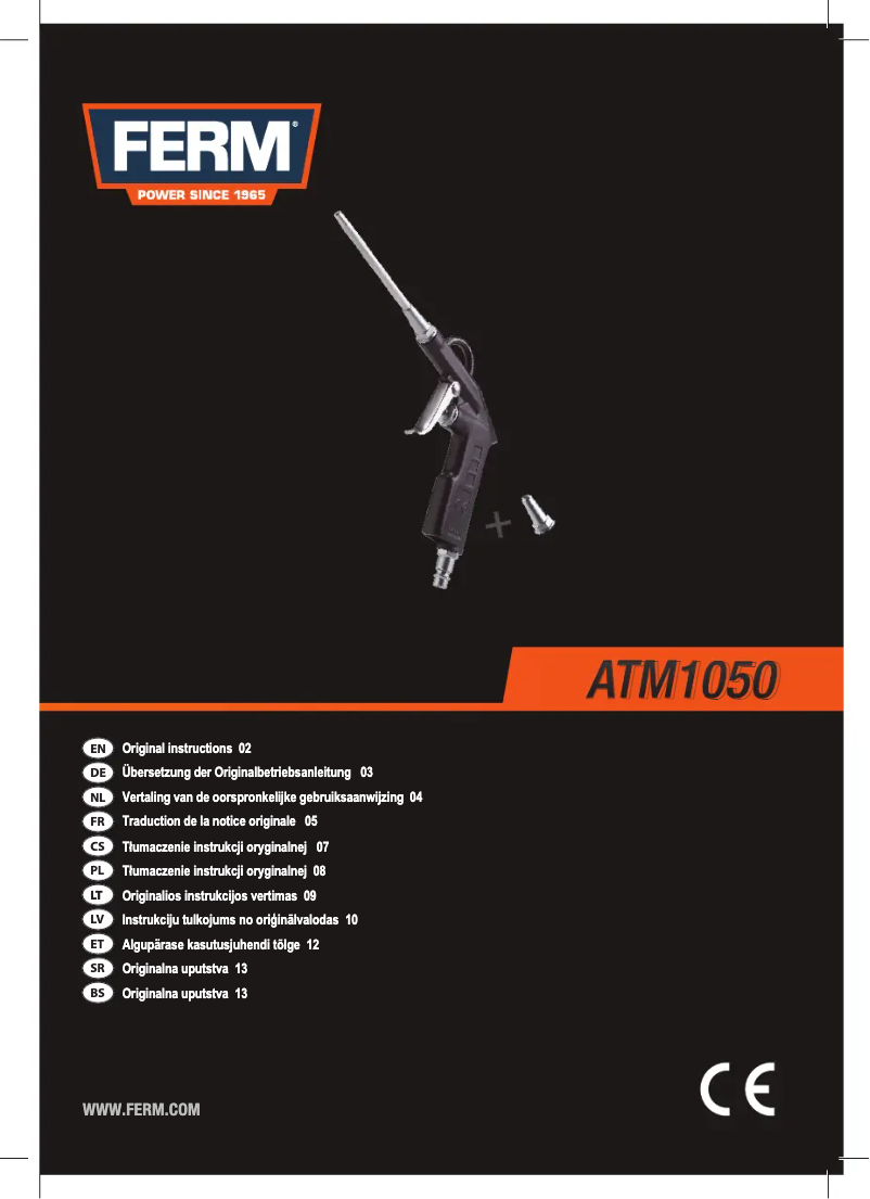 Imagen de la primera página del manual del dispositivo ATM1050