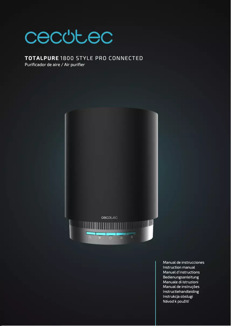 Imagen de la primera página del manual del dispositivo TotalPure 1800 Style
